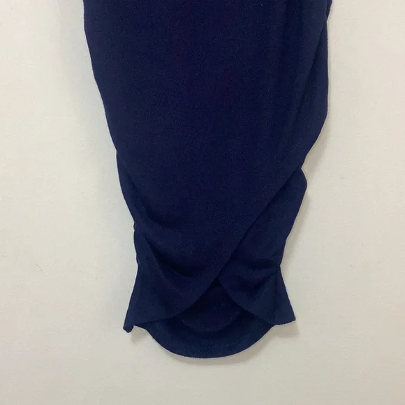 Bardot - Dark Blue Ruched Skirt - Size 10 - Picture 3 of 5